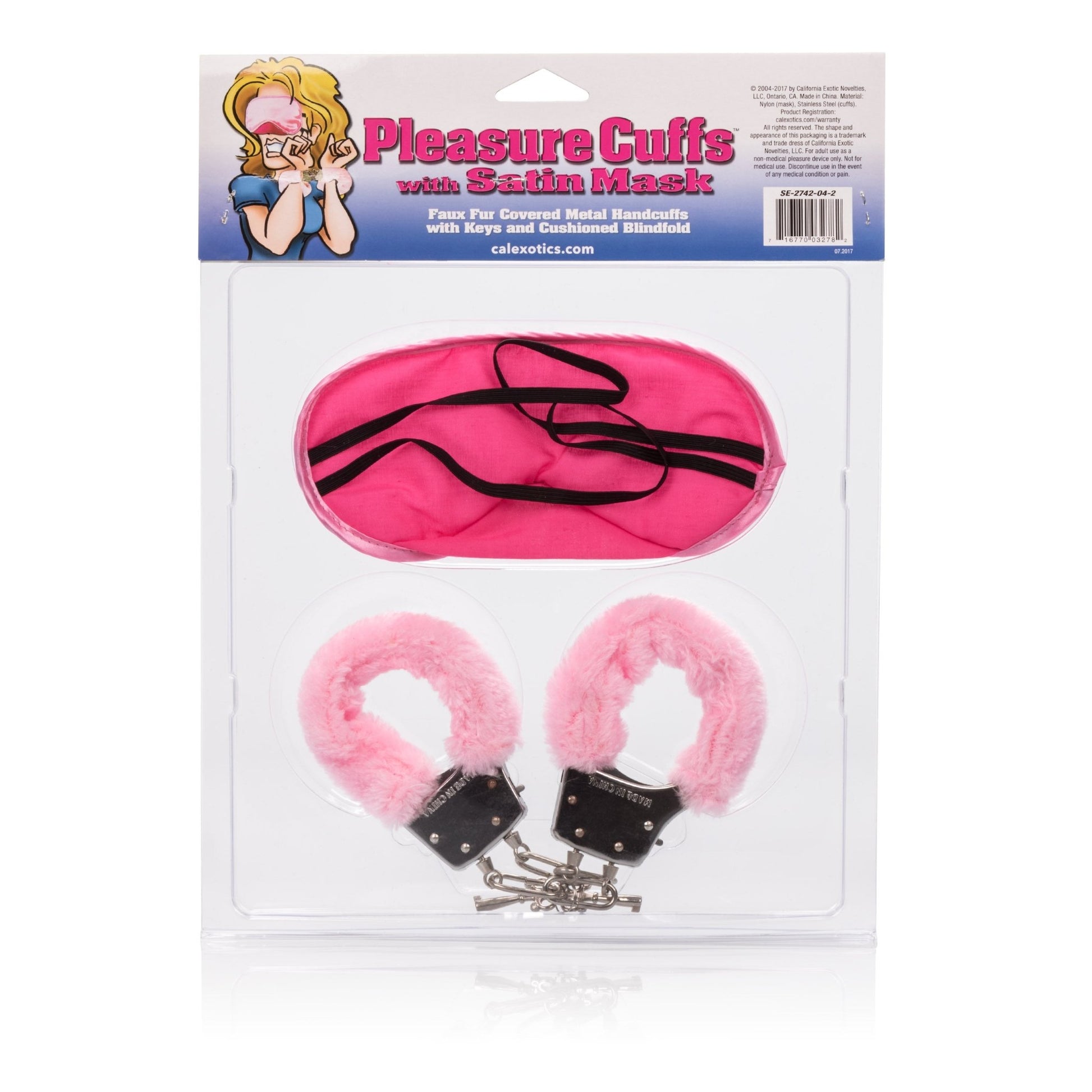 Pleasure Cuffs With Satin Mask SE2742042