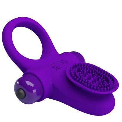 Pretty Love Vibrating Cock Ring II - Purple BI-210205-1