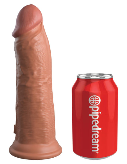 8 Inch Dual Density Vibe Silicone Cock - Tan Cock - Tan PD5778-22