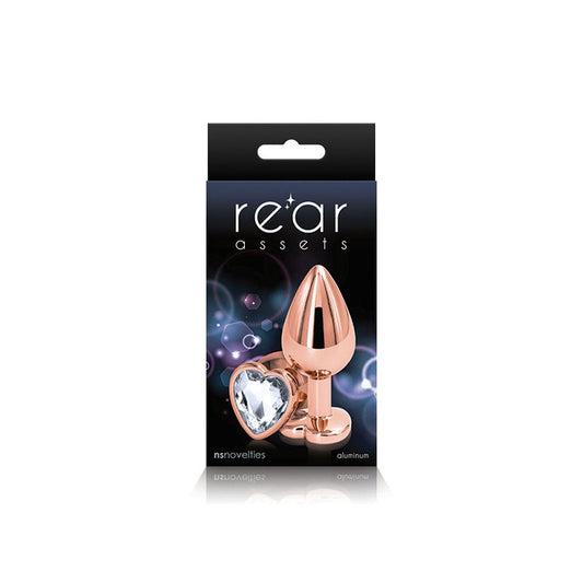 Rear Assets - Rose Gold Heart - Medium - Clear NSN0963-21