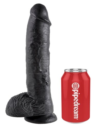 King Cock 10-Inch Cock With Balls - Black PD5509-23