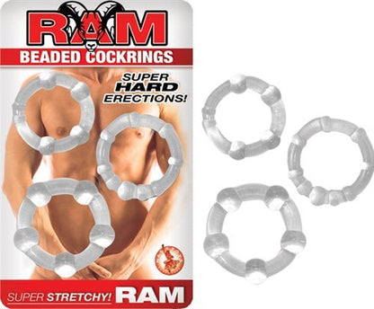 Ram Beaded Cockrings - Clear NW2485-1