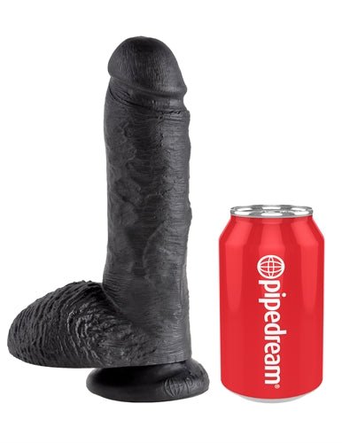 King Cock 8-Inch Cock With Balls - Black PD5507-23