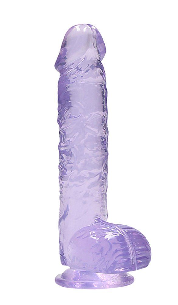 6 Inch Realistic Dildo With Balls - Purple SH-REA090PUR