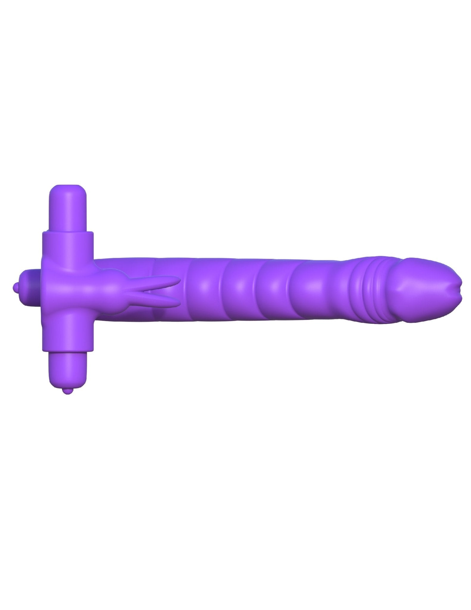 Fantasy C-Ringz Silicone Double Penetrator Rabbit - Purple PD5819-12