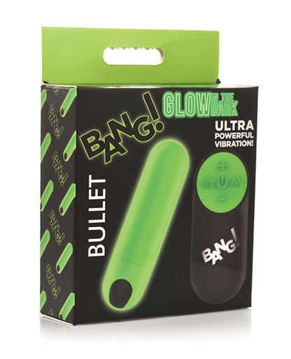 Glow in the Dark Bullet With Remote - Green BNG-AH458