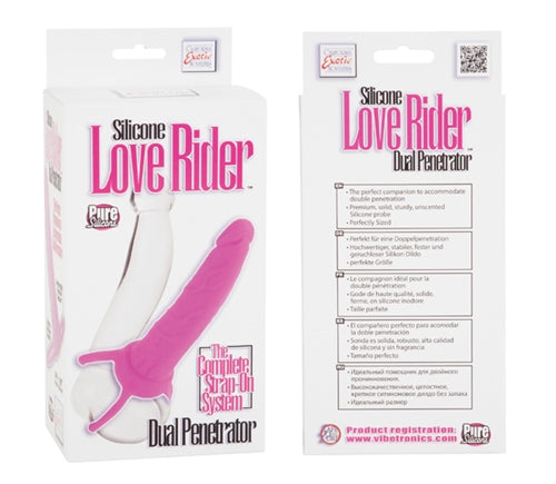 Silicone Love Rider Dual Penetrator - Pink SE1515103