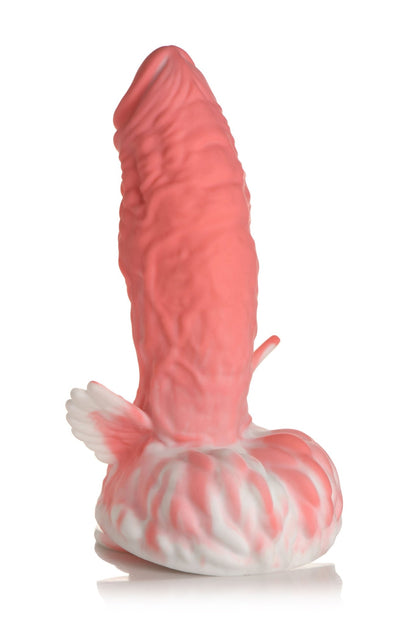 Pegasus Pecker Winged Silicone Dildo - Pink/white CC-AH239-PNK