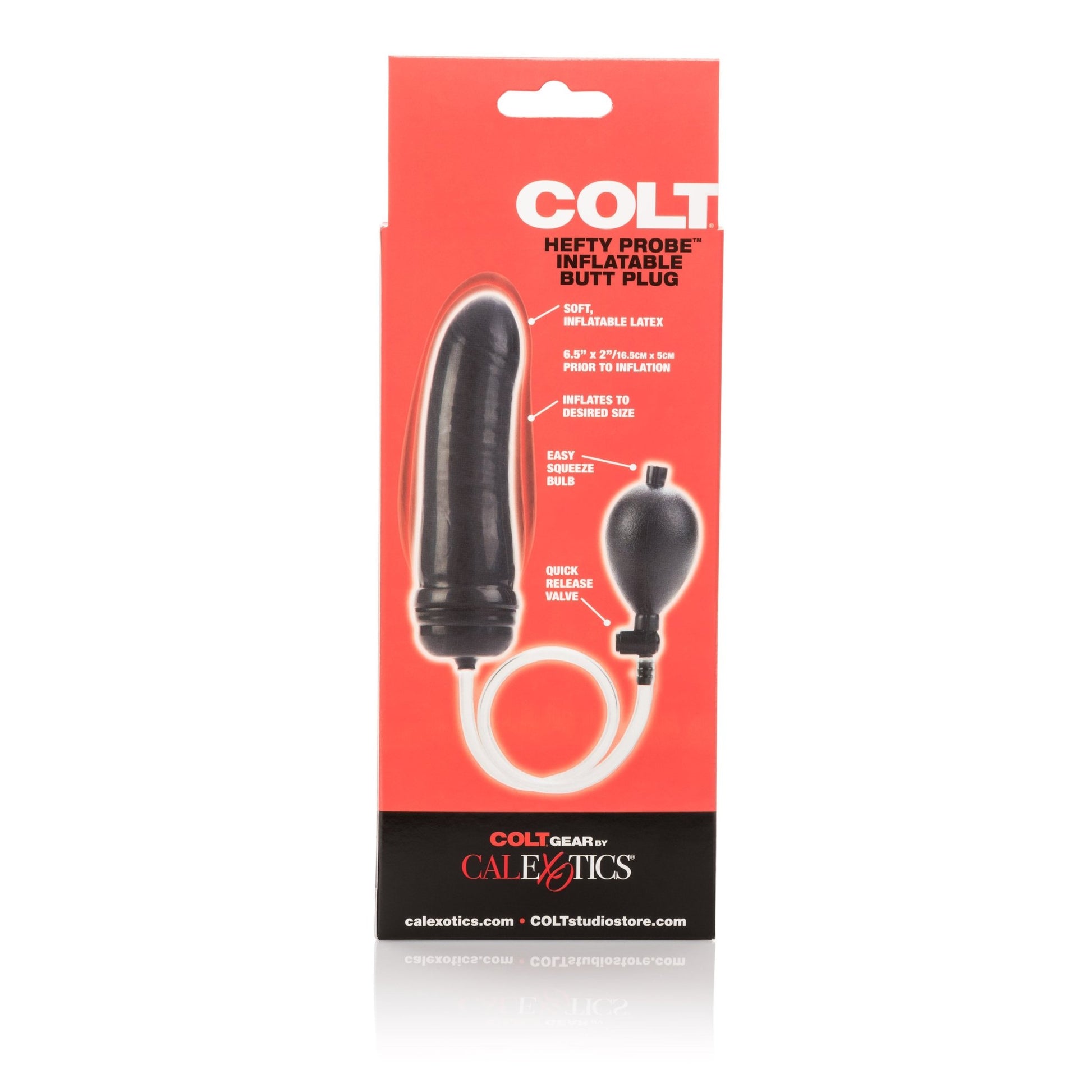 Colt Hefty Probe Inflatable Butt Plug - Black SE6870203