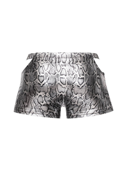 s'naked Pouch Short - X-Large - Silver/black MP-153282SKXL