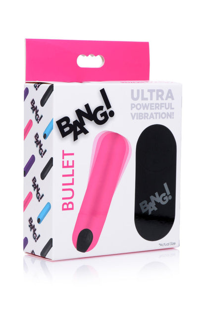 Bang Vibrating Bullet With Remote Control - Pink BNG-AG366-PNK