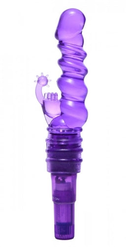 Royal Rocket Ribbed Rabbit Vive - Purple TV-AE561