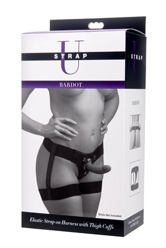 Bardot Elastic Strap on Harness With Thigh Cuffs SU-AD975