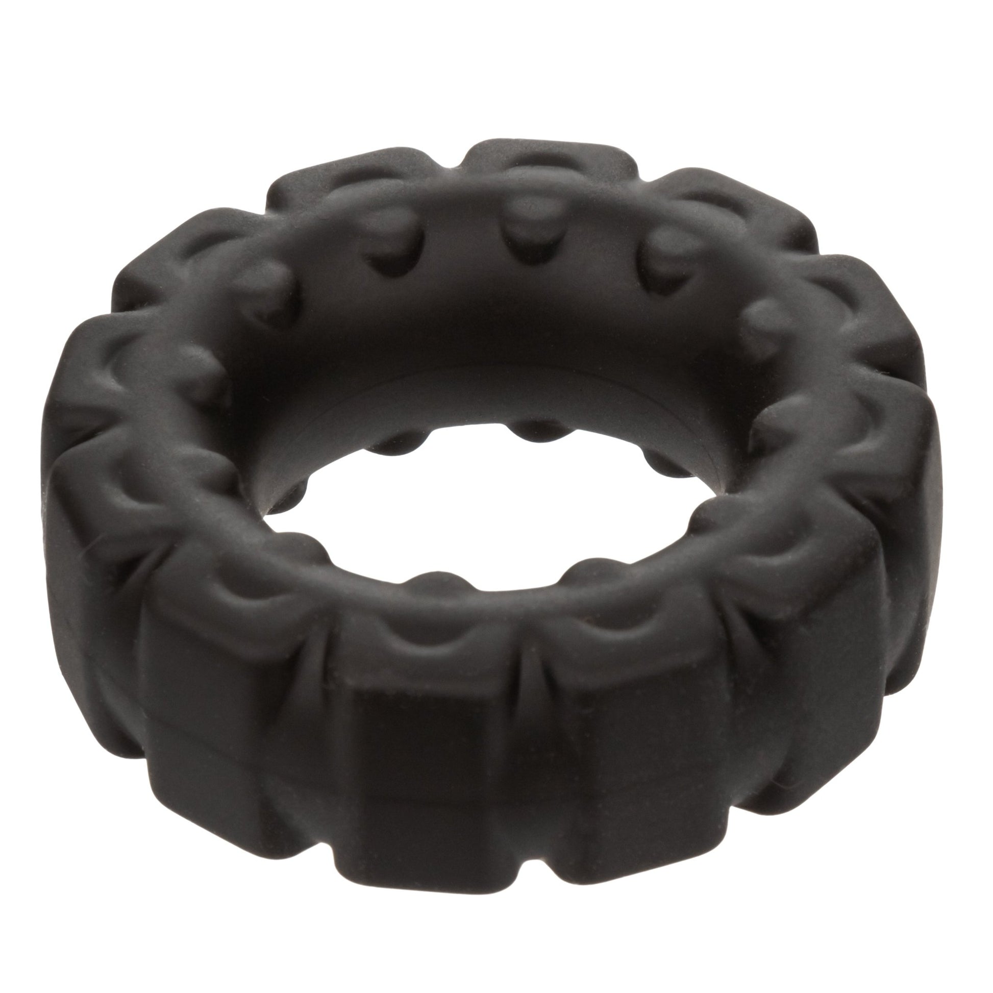 Alpha Liquid Silicone Prolong Tread Ring - Black SE1491652