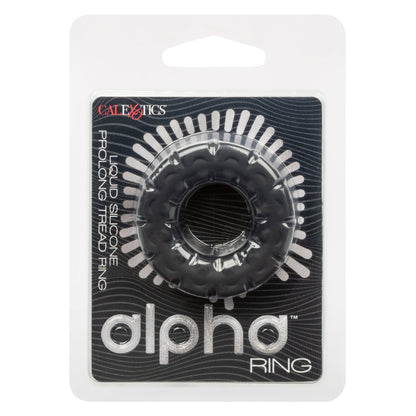 Alpha Liquid Silicone Prolong Tread Ring - Black SE1491652