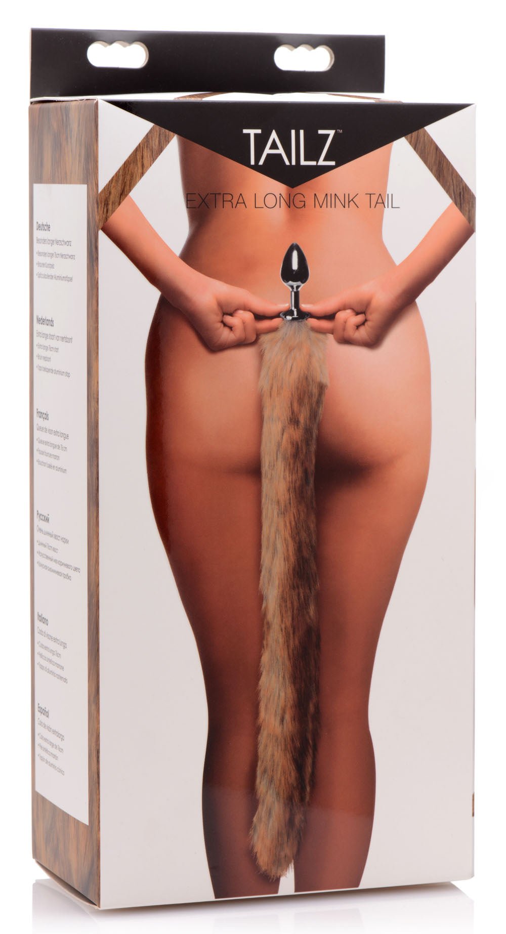 Extra Long Mink Tail Metal Anal Plug TZ-AF423