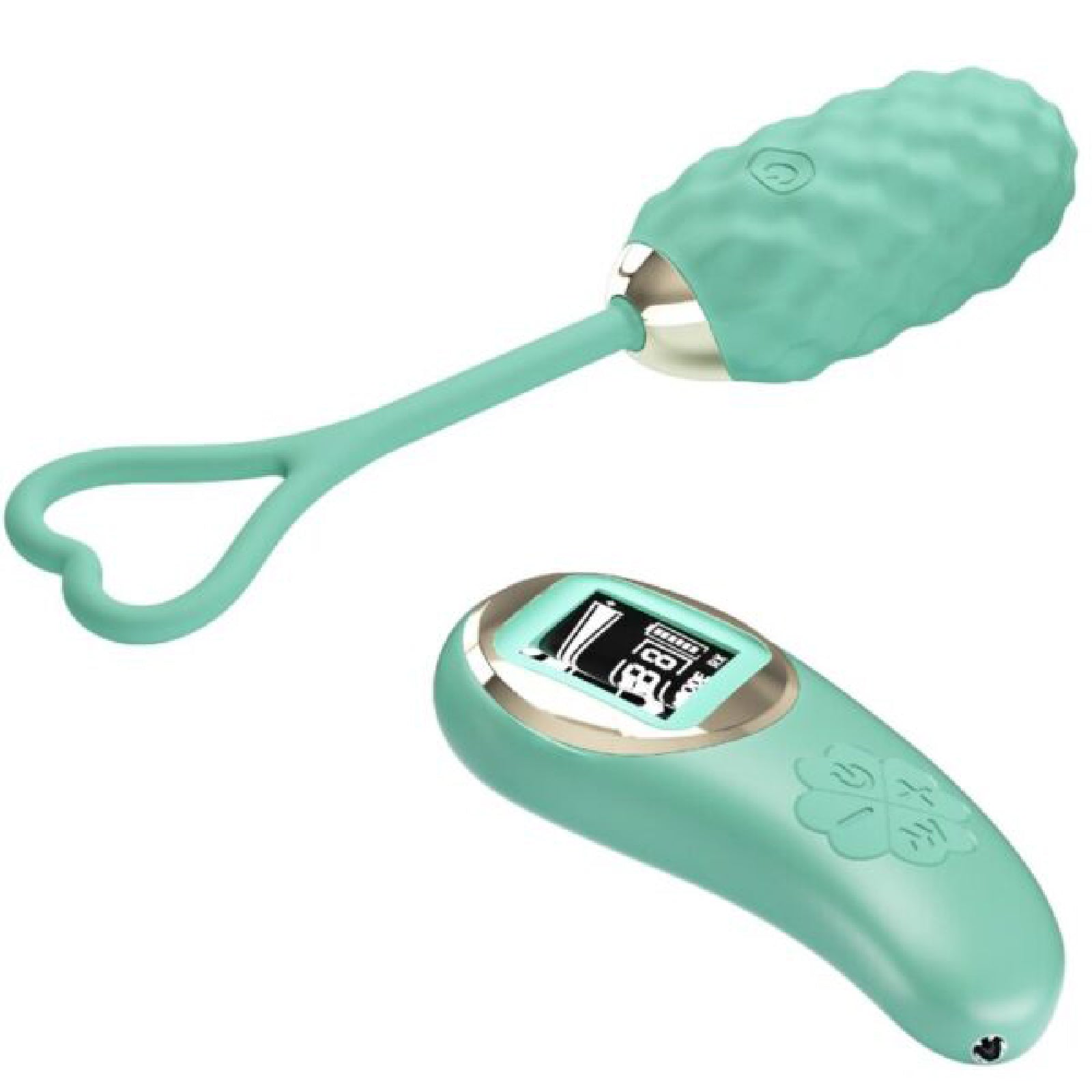 Vivian Remote Control Vibrating Egg - Turquoise BI-300027WLED1