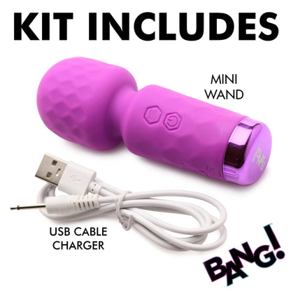 10x Mini Silicone Wand - Purple BNG-AH205-PUR