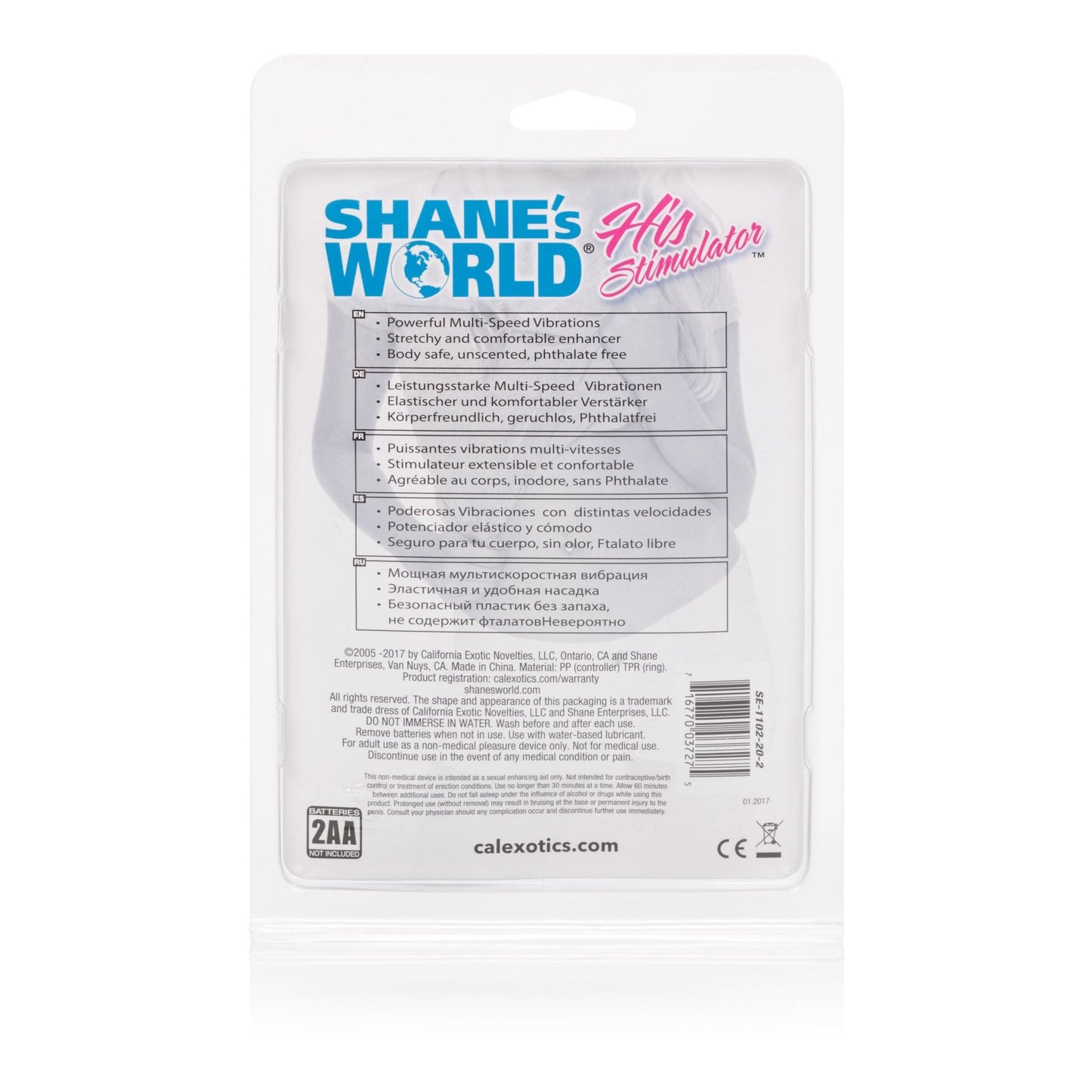 Shanes World His Vibrating Stimulator - Blue SE1102202