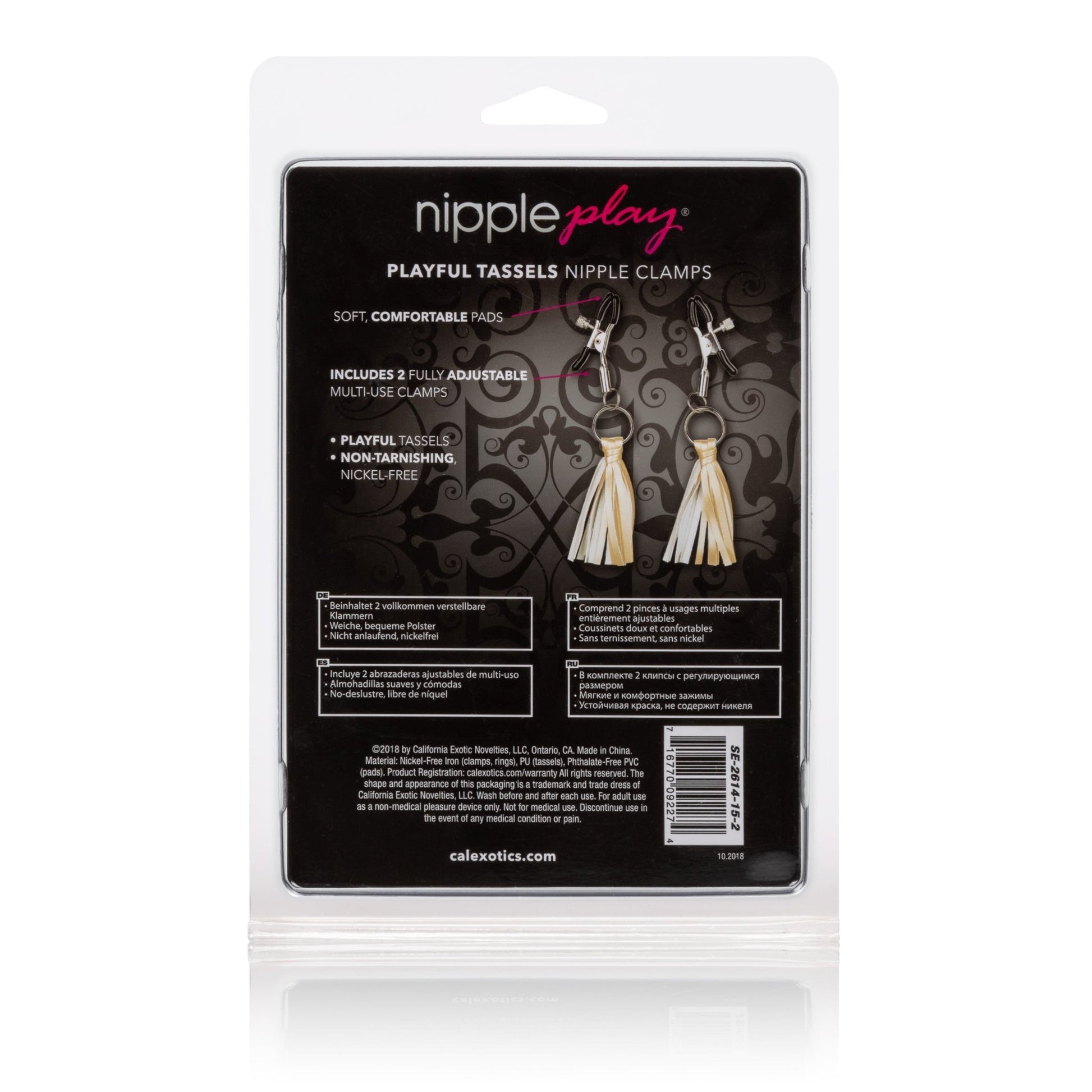 Nipple Play Playful Tassels Nipple Clamps - Gold SE2614152