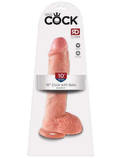 King Cock 10-Inch Cock With Balls - Flesh PD5509-21