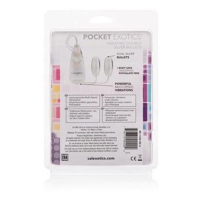 Pocket Exotics Vibrating Double Silver Bullets SE1104052