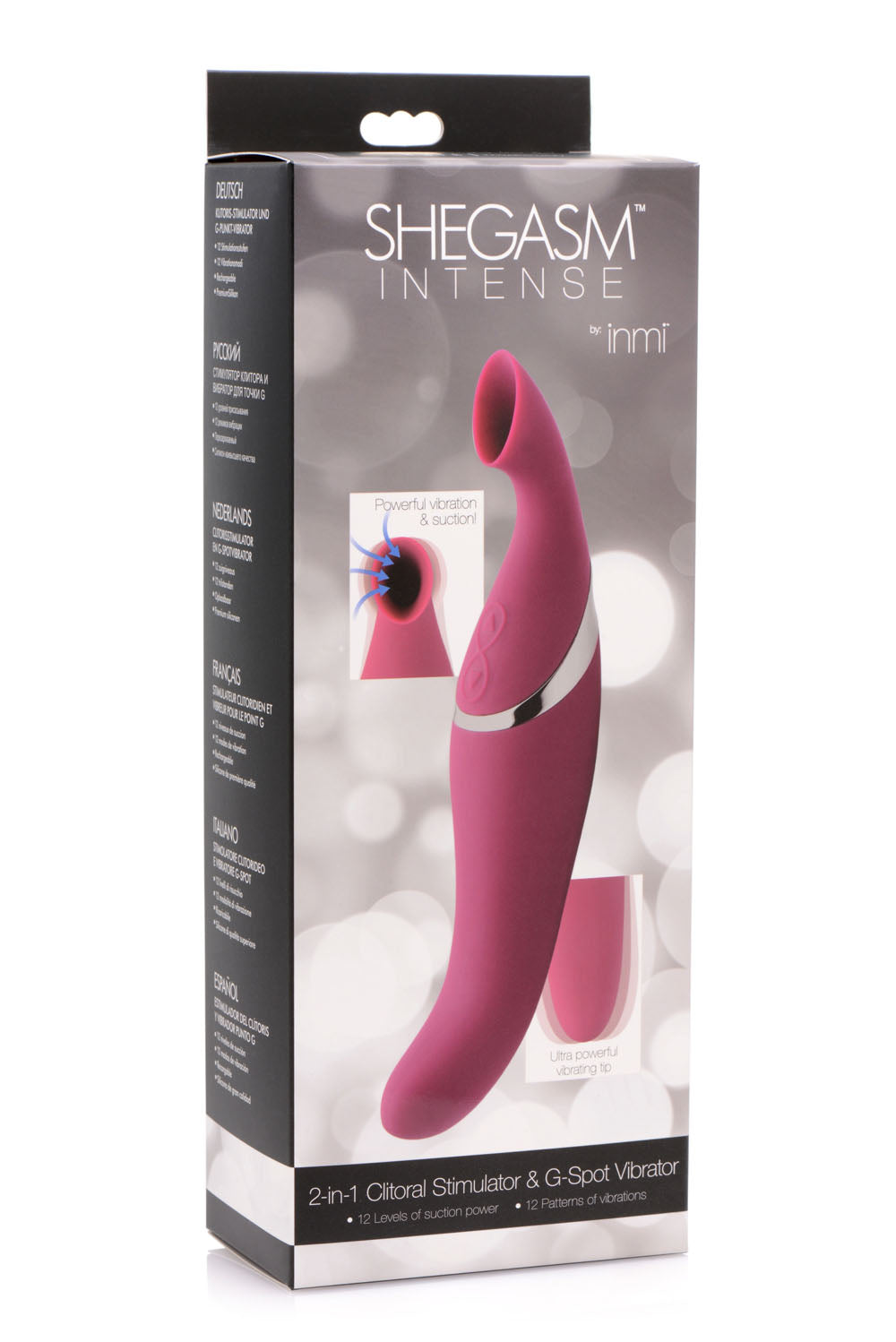 Shegasm Intense 2 in 1 Clit Stimulator - Pink INM-AF599