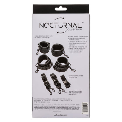 Nocturnal Collection Bed Restraints - Black SE2678303