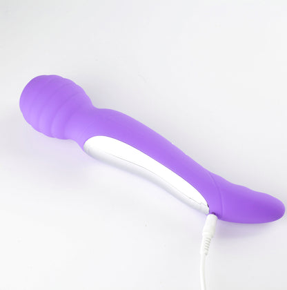 Zoe Twisty Dual Vibrating Pleasure Wand - Purple MTAV-302