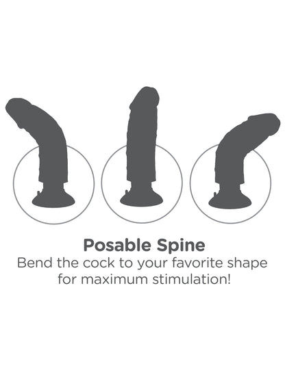 King Cock 9-Inch Vibrating Cock With Balls - Black PD5408-23