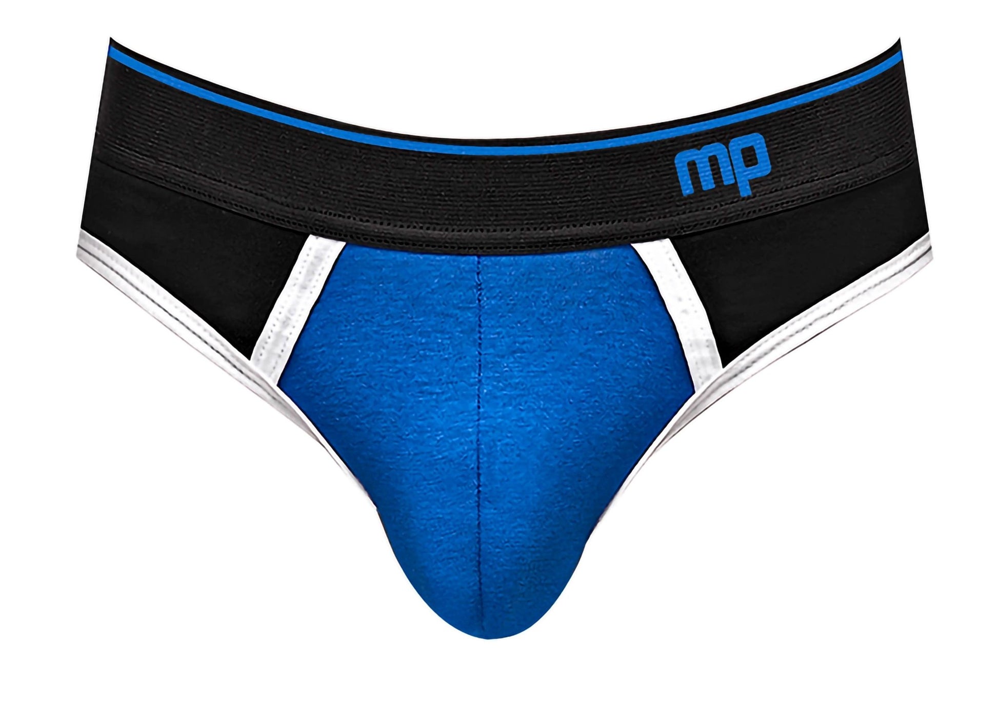 Retro Sport Panel Thong - L/ XL - Black/ Blue MP-414265RBLX