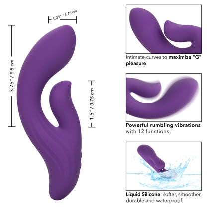 Stella Liquid Silicone Dual Pleaser - Purple SE4368353