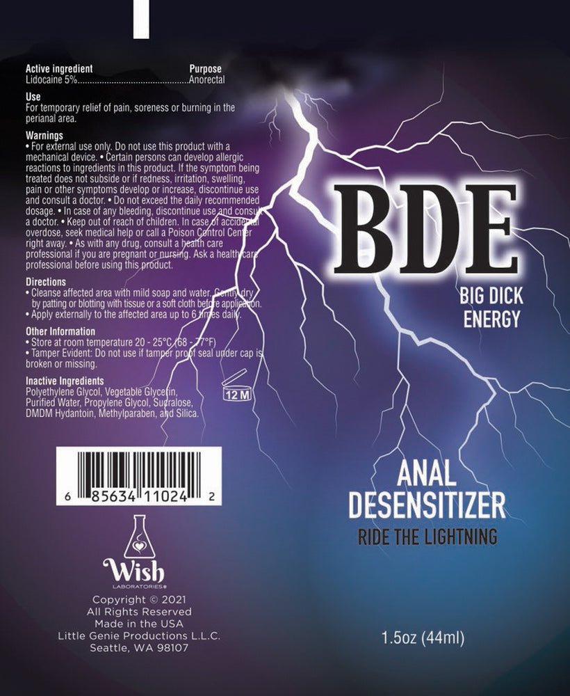 Bde Anal Desensitizer 1.5 Oz. LG-BT900