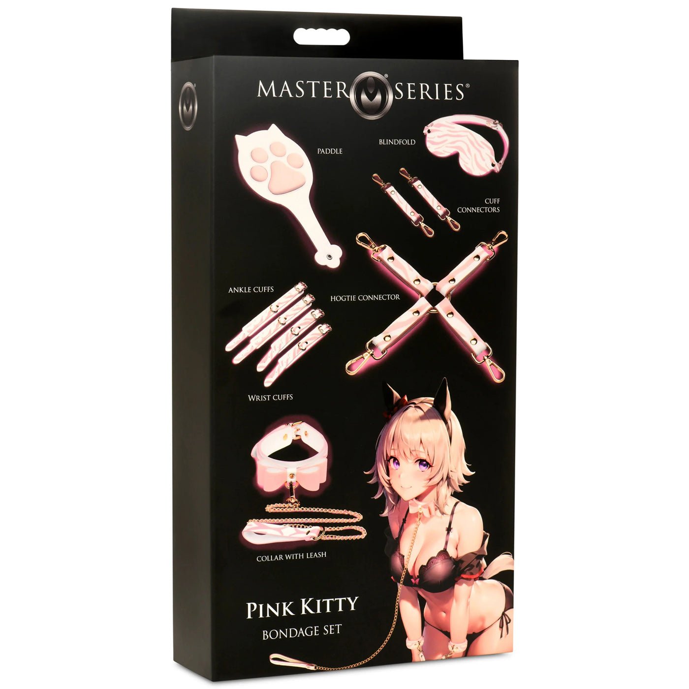 Pink Kitty Bondage Set - White/pink MS-AH301