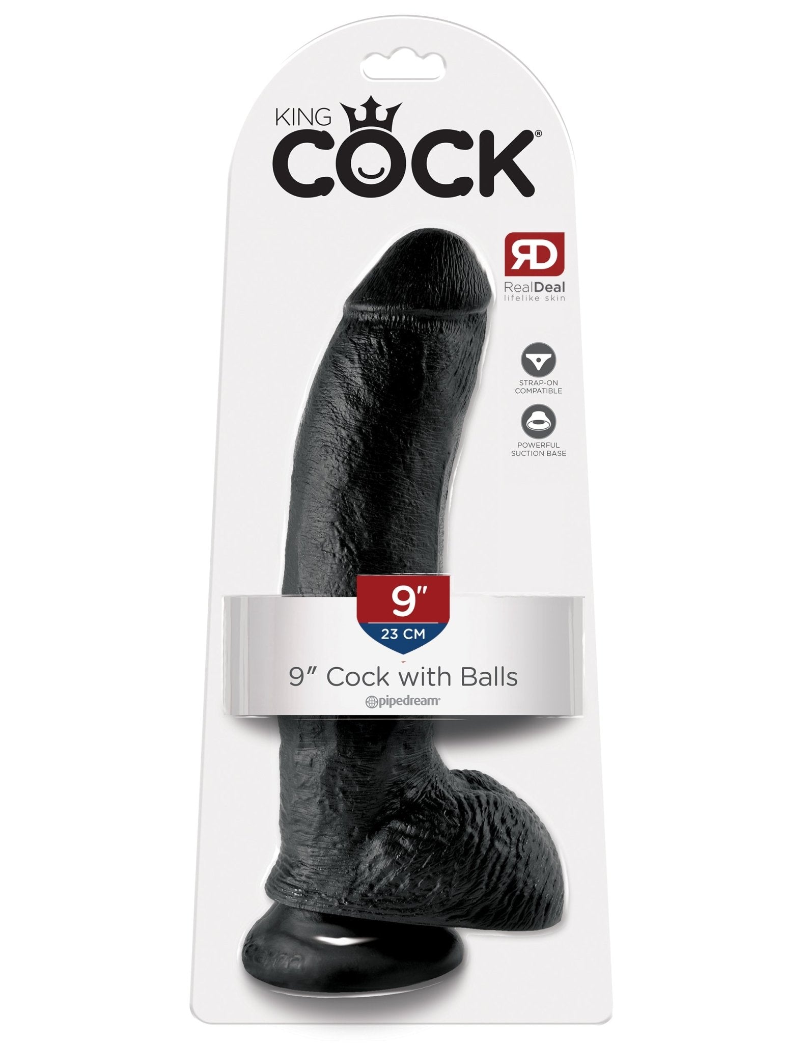 King Cock 9-Inch Cock With Balls - Black PD5508-23