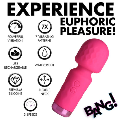 10x Mini Silicone Wand - Pink BNG-AH205-PNK