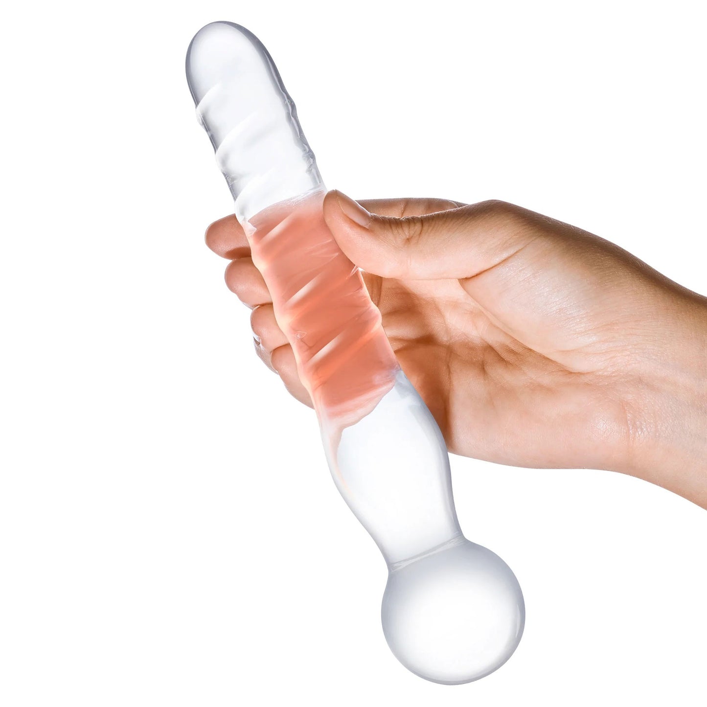 Joystick Clear Glass Dildo GLAS-82