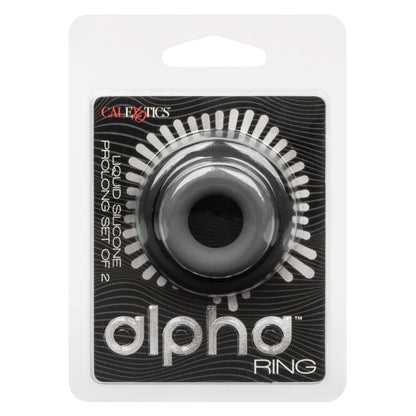 Alpha Liquid Silicone Prolong Set of 2 - Black/gray SE1491902