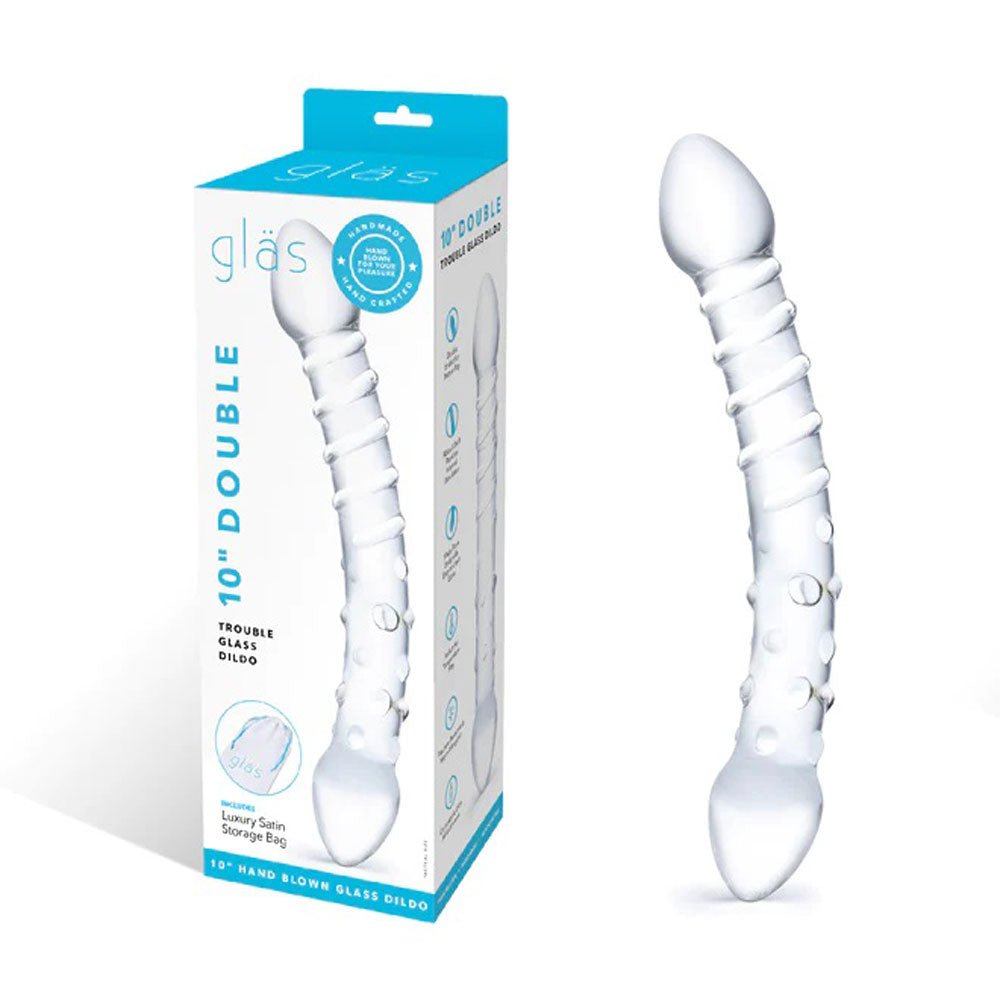 Double Trouble Glass Dildo GLAS-16