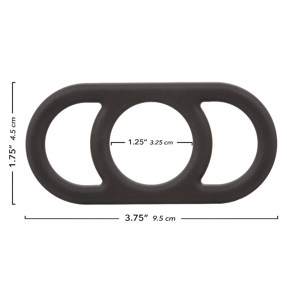 Alpha Liquid Silicone Commander Ring - Black SE1492212