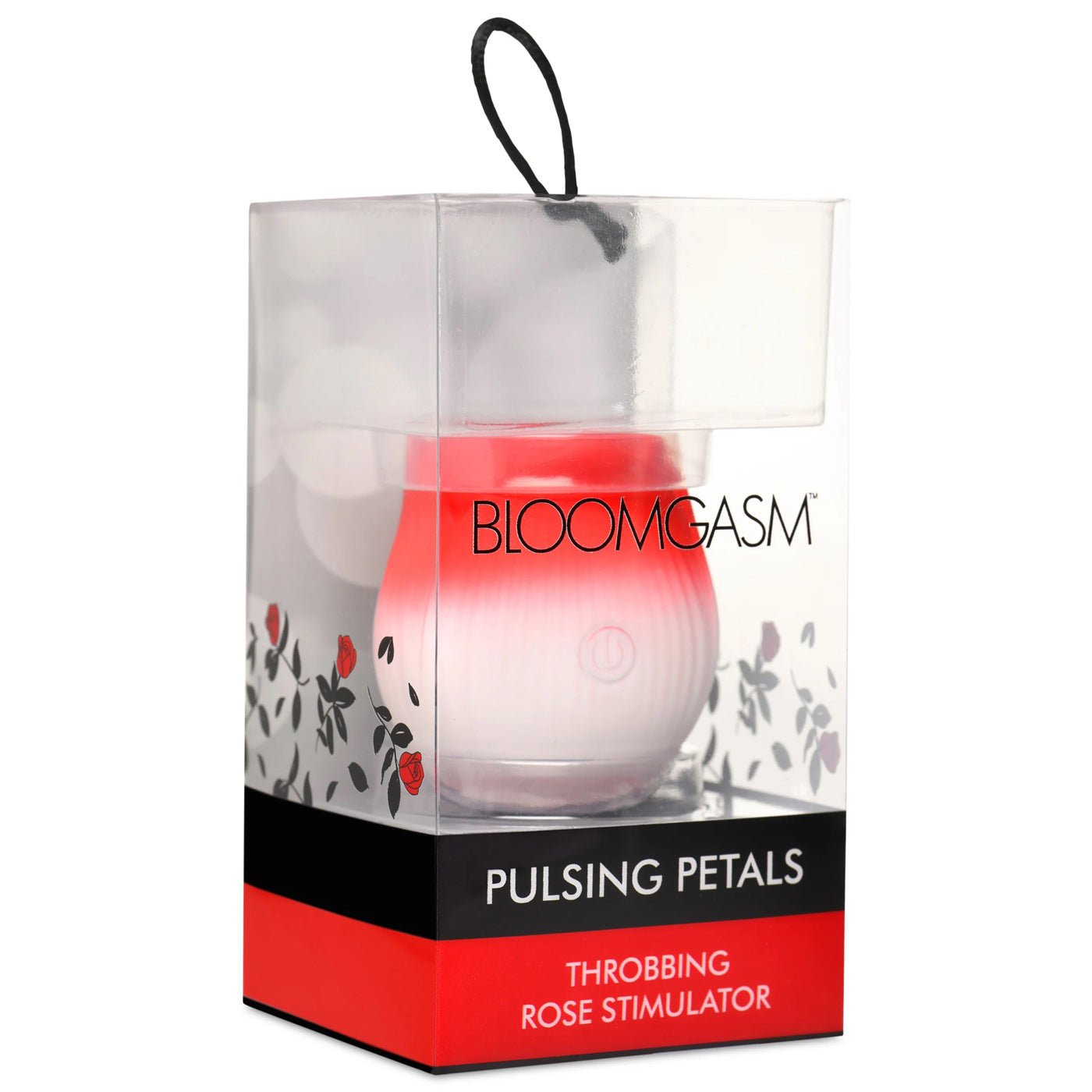 Pulsing Petals Throbbing Rose Stimulator - Red INM-AH387-RED