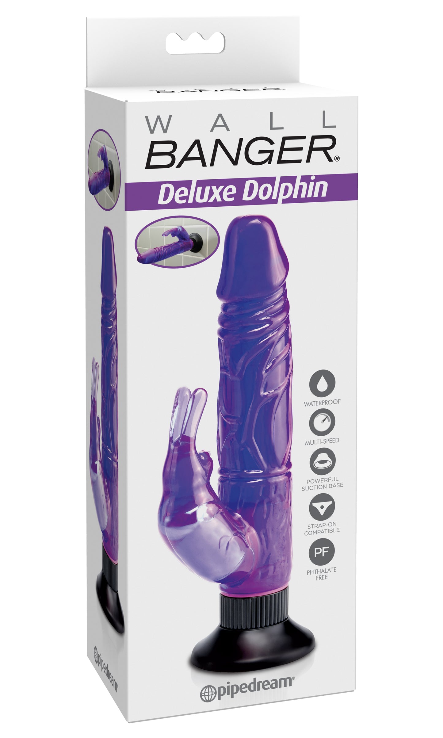 Waterproof Bunny Wall Bangers Deluxe - Purple PD1654-12