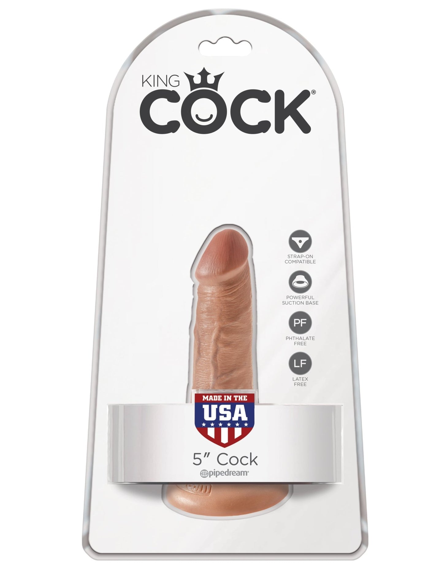 King Cock 5 Inch Cock - Tan PD5530-22