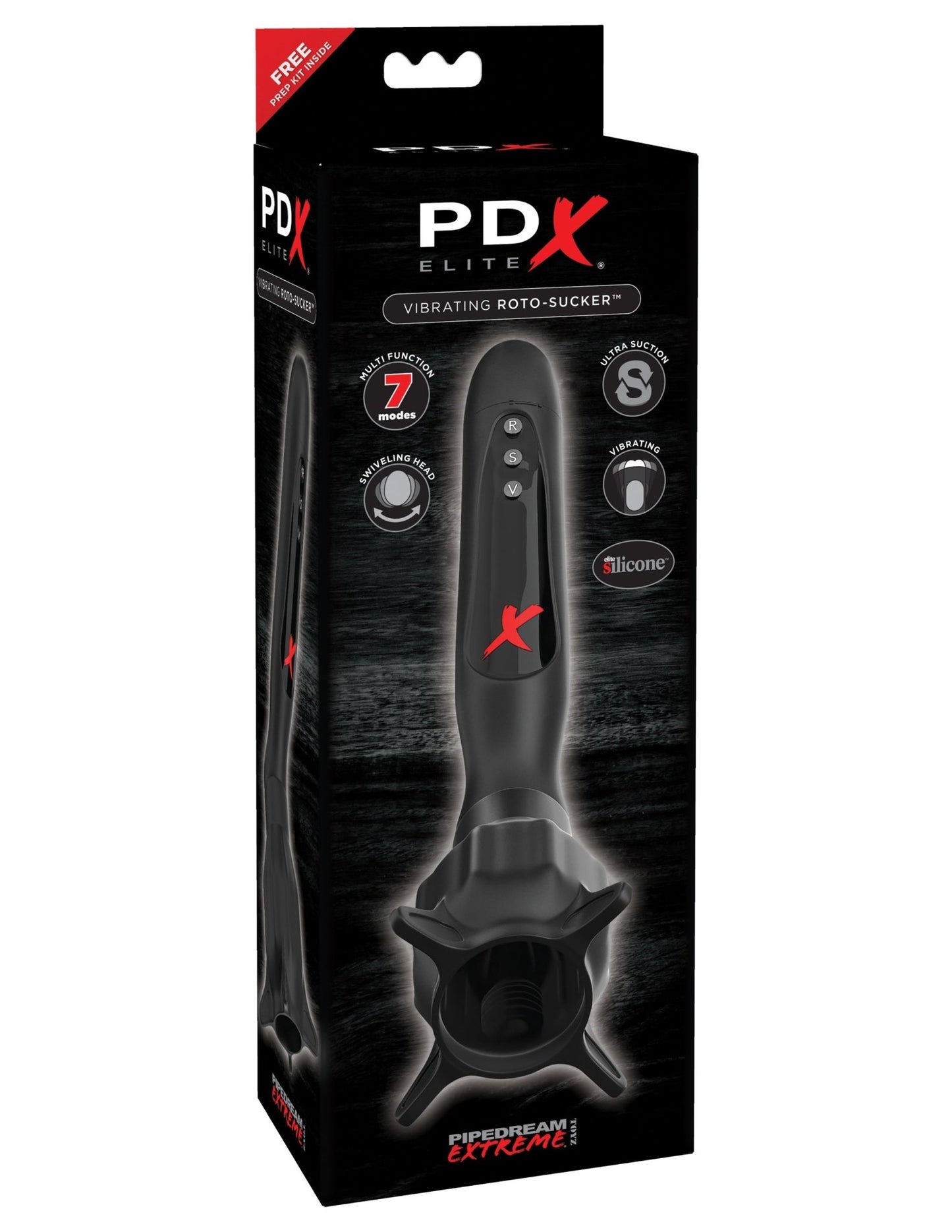 Pdx Elite Vibrating Roto-Sucker PDRD512