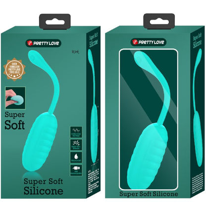 Kirk Rechargeable Vibrating Egg - Turquoise BI-014654-4