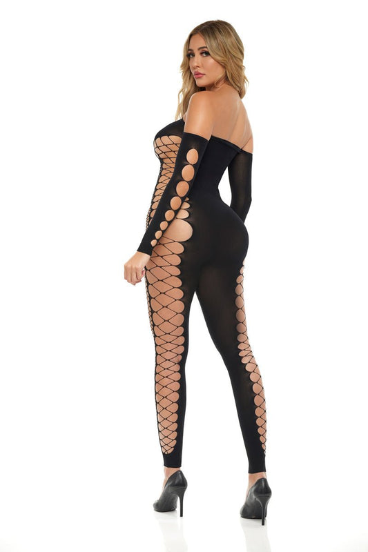 Bodystocking - One Size - Black PKL-27057BLKOS