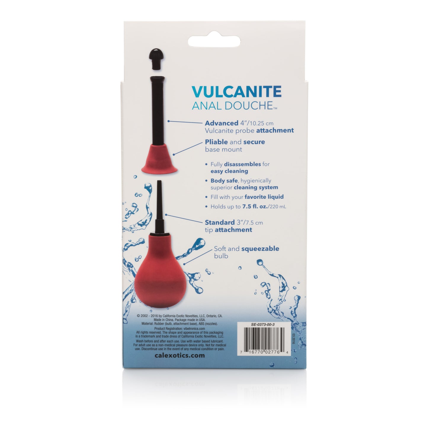 Vulcanite Anal Douche With Attachement SE0373003