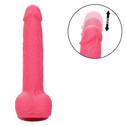 Rechargeable Rumbling and Thrusting Silicone Studs - Pink SE0251053