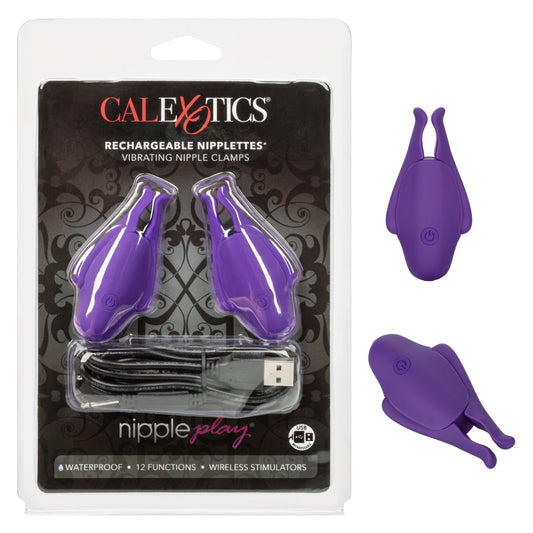 Nipple Play Rechargeable Nipplettes - Purple SE2589552