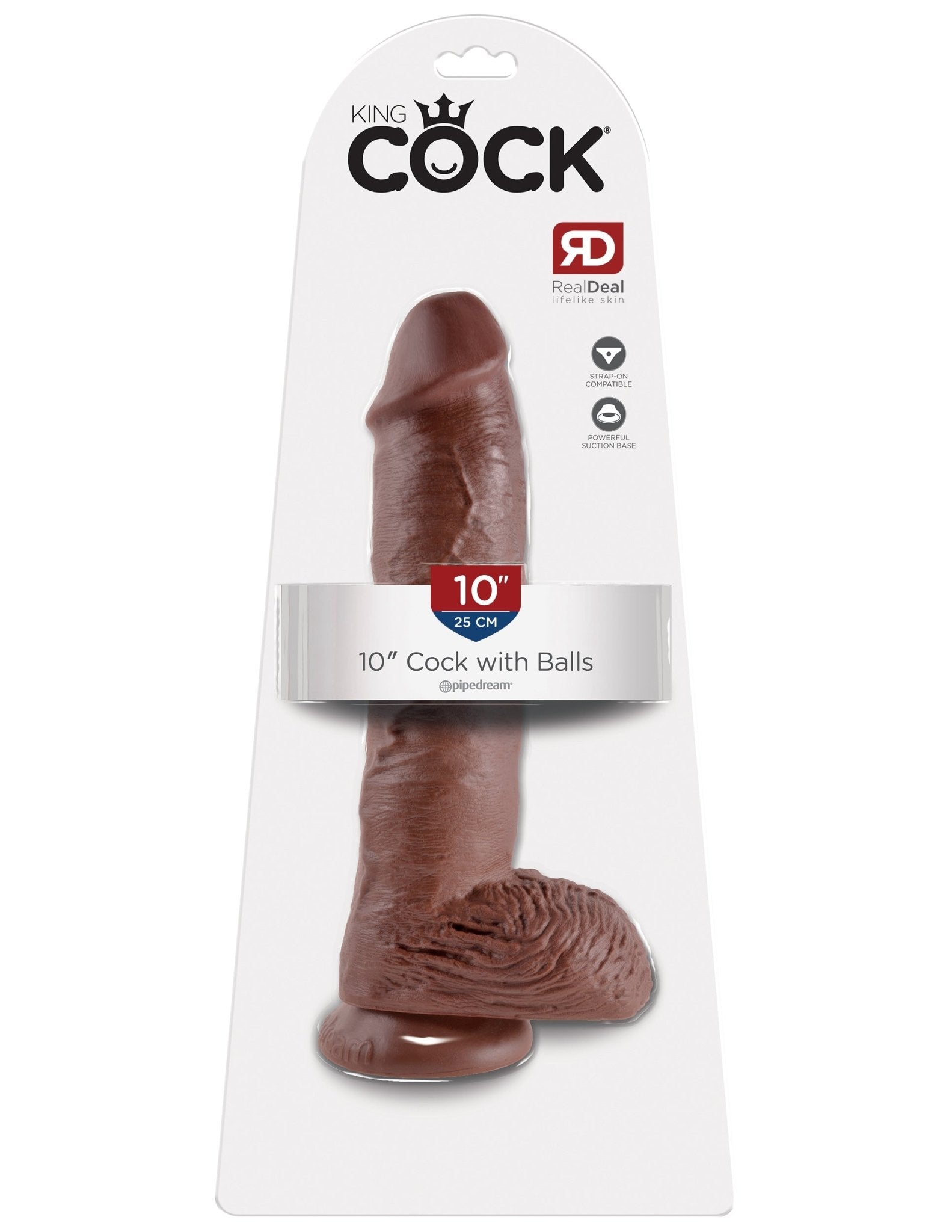 King Cock 10-Inch Cock With Balls - Brown PD5509-29